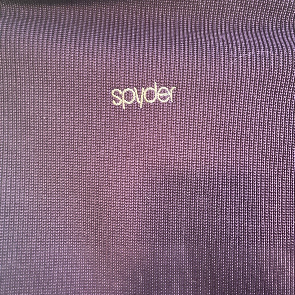 Spyder Royal Purple Zip Thermal Fleece Jacket - S - Picture 5 of 8